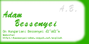 adam bessenyei business card